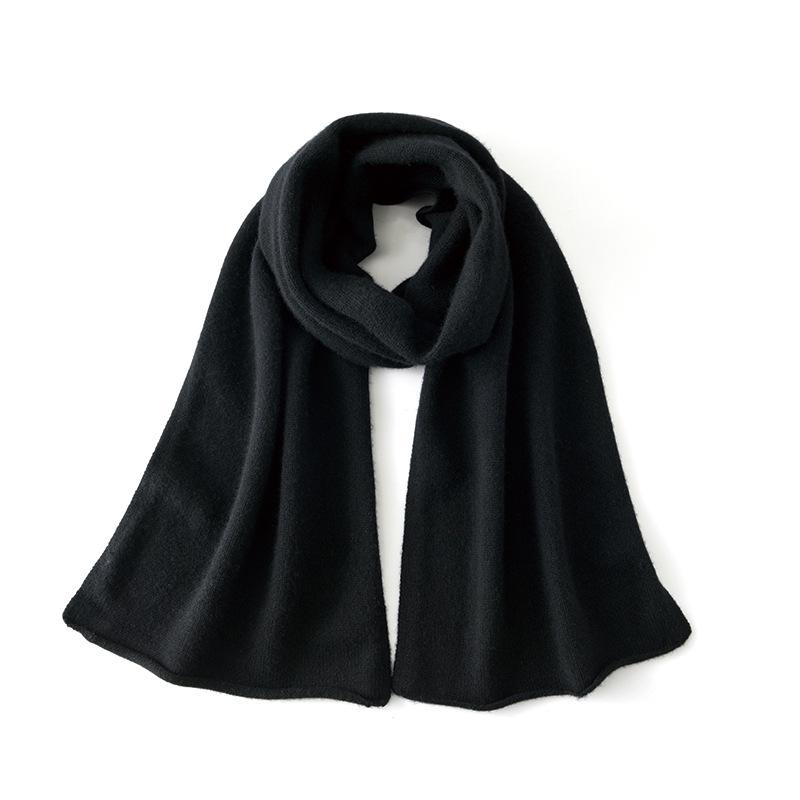 11-Color Pure Cashmere Unisex Knit Scarf: Warm, Thick, Fashionable Neck Gaiter