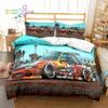 Drift Cars Cool Racing Car Comfortable Duvet Quilt Cover Pillowcase Bedding Set Children Bedroom Decoration Home Textile