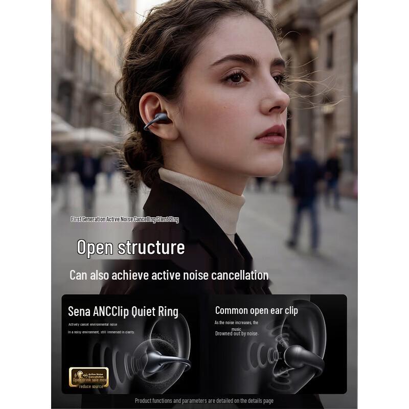 SANAG Bluetooth-гарнитура с зажимом для уха и функцией переводчика