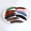 Solid Color Headwear Hair Accessories Hair Claws Ponytail Barrettes Banana Clip Hair Clips