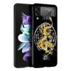 Азиатские Драконы Животное Татуировка Крутой Жесткий Черный Чехол для Samsung Galaxy Z Flip 7 6 5 4 3 5G Чехол для Телефона Flip7 Flip6 Flip5 Flip4 Flip