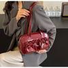IELGY Fashionable All-Match One-Shoulder Black Underarm Bag Portable Tote Bag