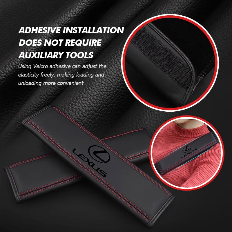 1/2PCS Car Seat Belt Safety Belt Shoulder Cover Auto Accessories For Lexus RX350 IS250 CT200h ES250 ES300h NX300h IS200 GS300OQ9