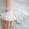 Sweater Decorative Arm Cover Lace Cuffs Detachable Sleeve Cuffs Ruffles Elbow Sleeve Fake Sleeve