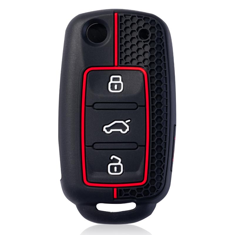 Чехол-брелок для ключа автомобиля для Volkswagen Vw Polo Golf Passat Tiguan Beetle Caddy T5 Up Eos Skoda Octavia Seat Leon Altea