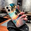 Красивый чехол для телефона с изображением пляжа на закате для iPhone 17 16 15 14 13 12 11 Pro/Max/Plus, противоударная задняя крышка