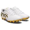 Asics Ds Light Series Круглый носок Шнуровка Ag (Резиновый короткий стержень) Мужские футбольные бутсы из синтетической кожи Белые Платиновые 1103A069-122