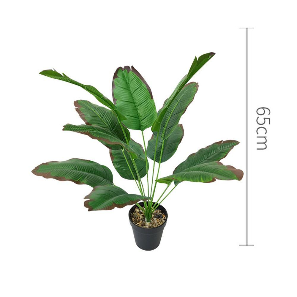 12/18/24 Листья Искусственные банановые растения Листья Поддельные пальмовые листья Растения Украшение рабочего стола в офисе