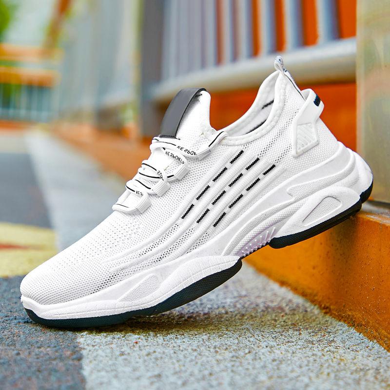 Модные мужские кроссовки сетчатые повседневные туфли на шнуровке мужские туфли на платформе легкие вулканизированные туфли прогулочные кроссовки мужские Zapatillas Hombre