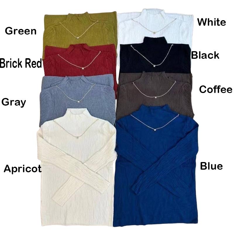 Однотонные свитера с высоким воротником, пуловеры, женские топы, мода 2024 года, осенний свитер с длинным рукавом, облегающий зимний трикотаж, одежда 28645