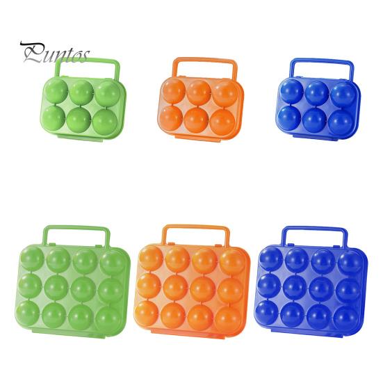 Ящик для яиц с 6 сетками и ручкой, большой емкости, ударопрочный, компактный, портативный, для хранения яиц