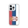 Coque iPhone - Drapeau Serbie - iPhone 14 Pro - Souple - Multicolore - Vertical