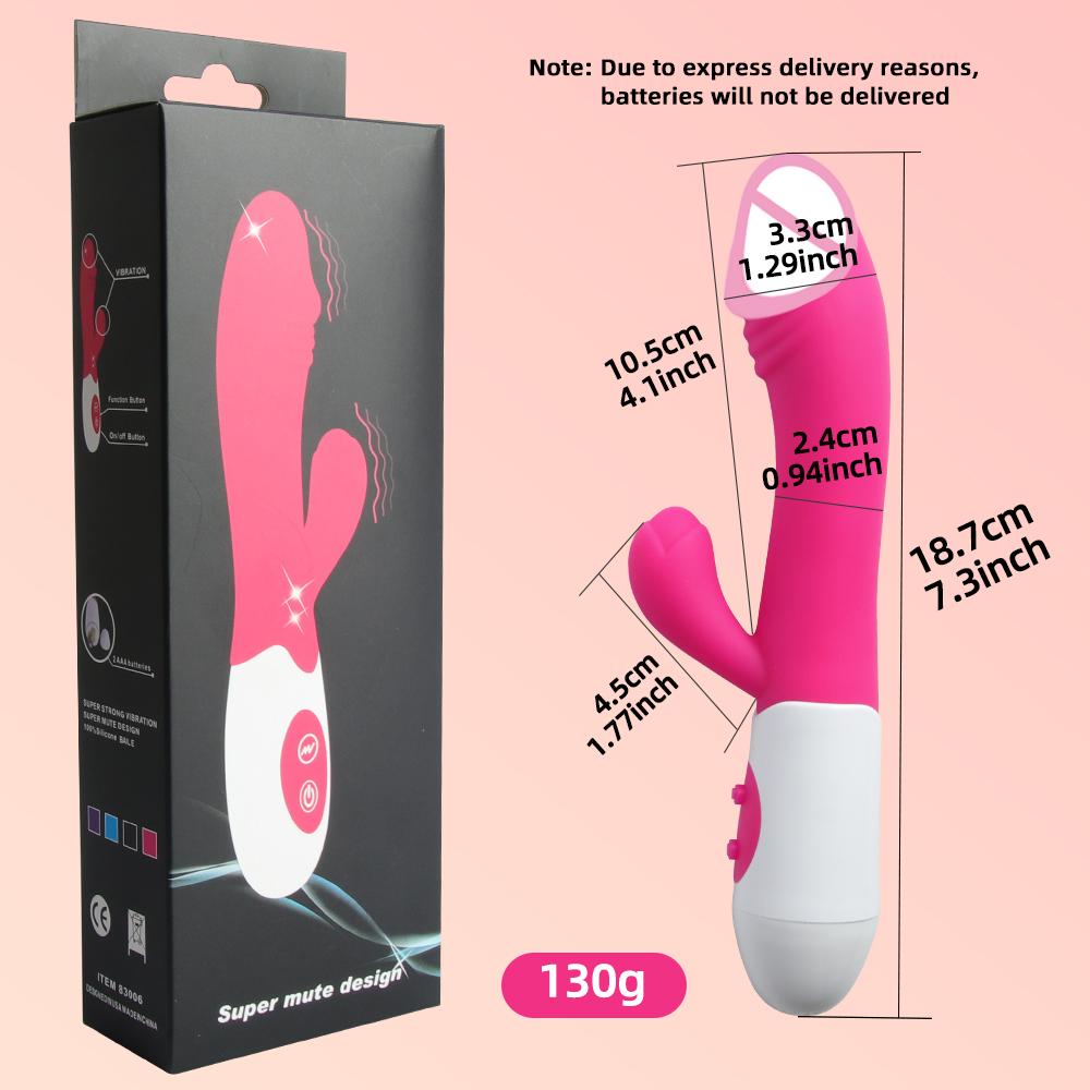 Rabbit Vibrator Dildo Powerful Dual Vibration G Spot Clitoris Stimulation Masturbators Vaginal Massager Adult For Women Sex Toys
