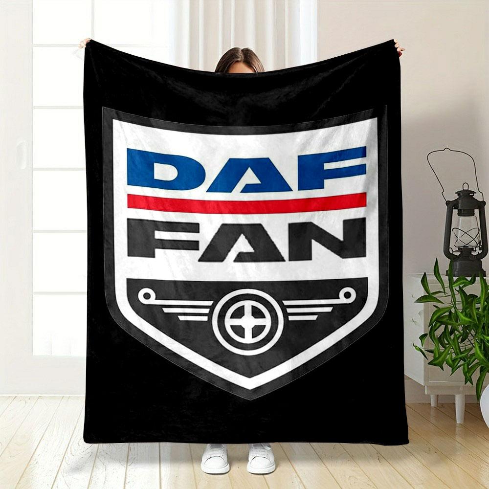 DAF Fan Themed Blanket Bedroom Blanket for Livingroom Couch Lunch Break Soft Cozy Throw for Friend's Festival Gift