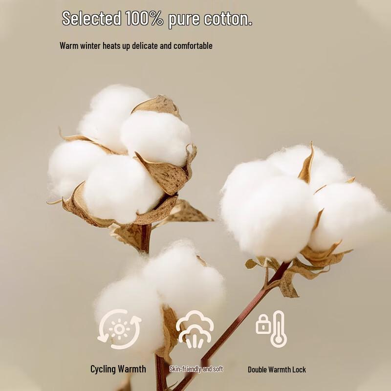 LANGSHA Мужской термокомплект из чистого хлопка - Большой красный