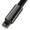 Strong braided cable USB Iphone Lightning 2.4 A 2 m black
