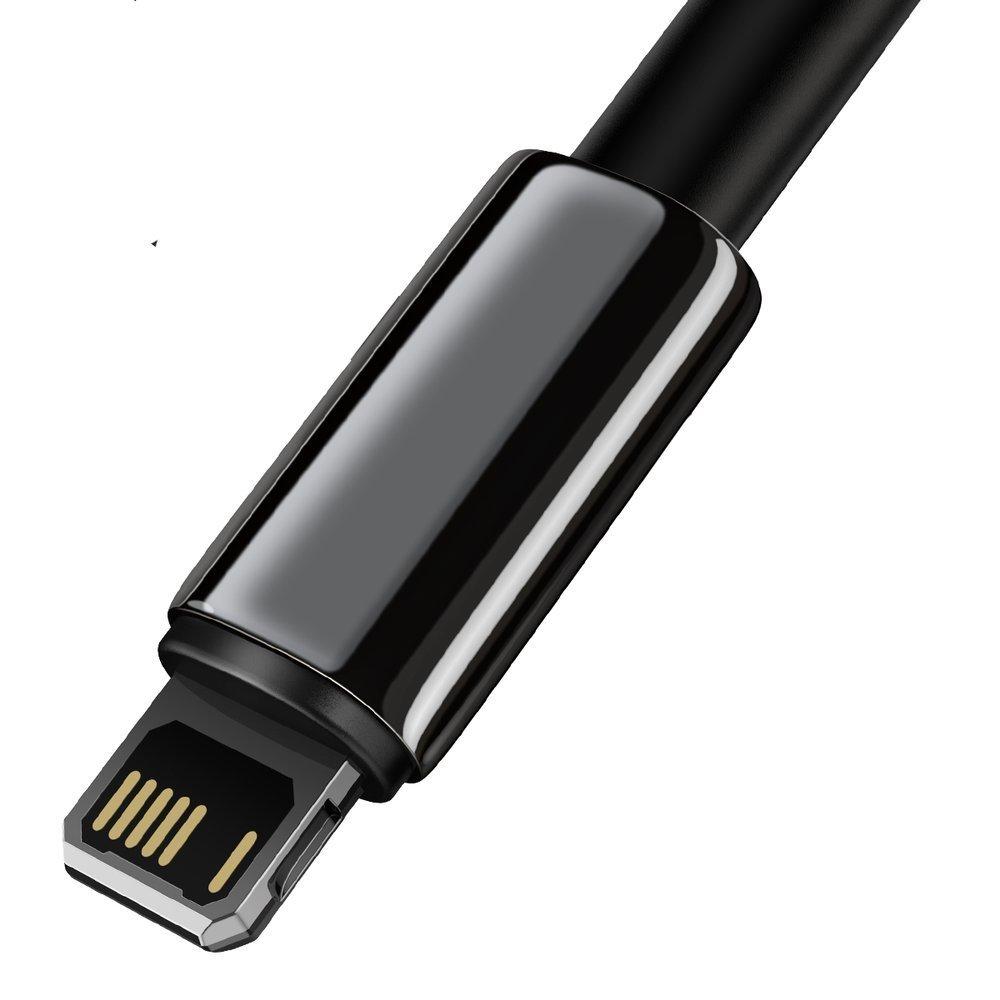 Strong braided cable USB Iphone Lightning 2.4 A 2 m black