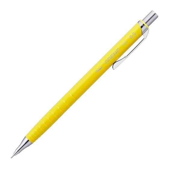 Механический карандаш Pentel Orenz, 0,5 мм, ярко-желтый корпус, XPP505-RG - «Система Orenz», где наконечник выдвигается, чтобы предотвратить поломку грифеля,