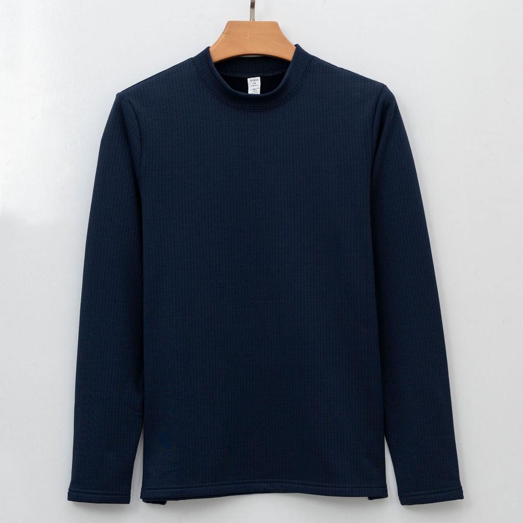 Клетчатая базовая рубашка термобелье для мужчин профессиональная спортивная однотонная верхняя одежда с длинными рукавами плюшевая футболка для мужчин