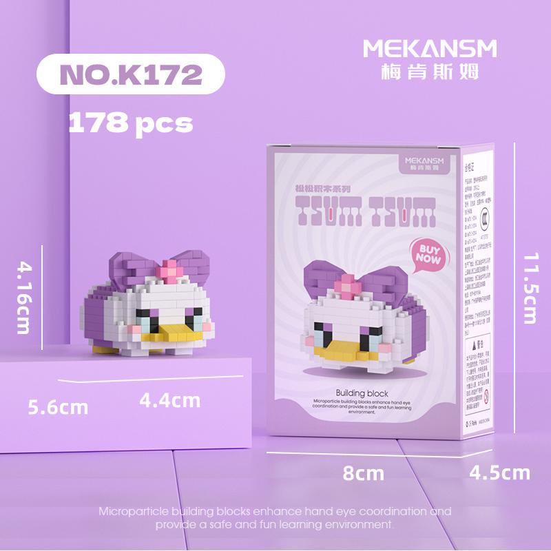 Мини строительные блоки Disney Sanrio, фигурки аниме, бриллиантовые кубики, Микки Маус, Минни Маус, Дональд Дак, Хелло Китти, DIY игрушки, подарки на фестиваль