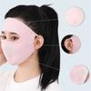 Ice Silk UV Protection Mask Breathable Forehead Protector Fashion Sun Protection Mask  Summer