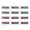 Подходит для модифицированного Mercedes Benz логотип Babos 700 800 900 Версия Rocket углеродное волокно маркировка автомобильная наклейка эмблема
