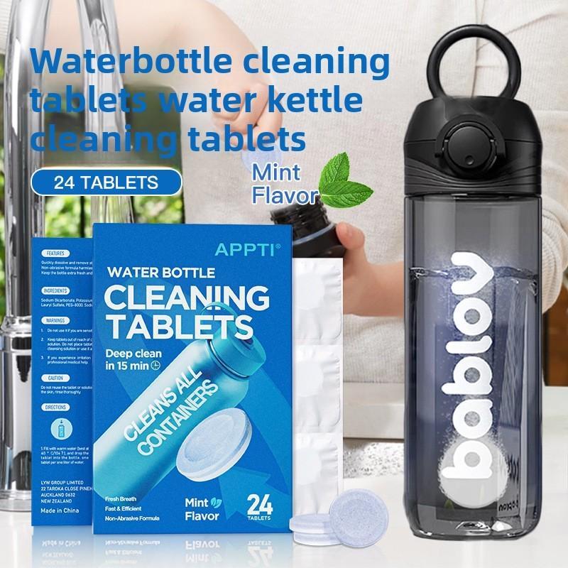 Limescale And Stain Remover Tablets For Water Bottles With Active Cleaning Formula