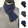 Solid Polar Fleece Cross Scarf For Men Women Winter New Warm Scarves Soft Neckerchief Female Male Warmer Neck Collar Scarf