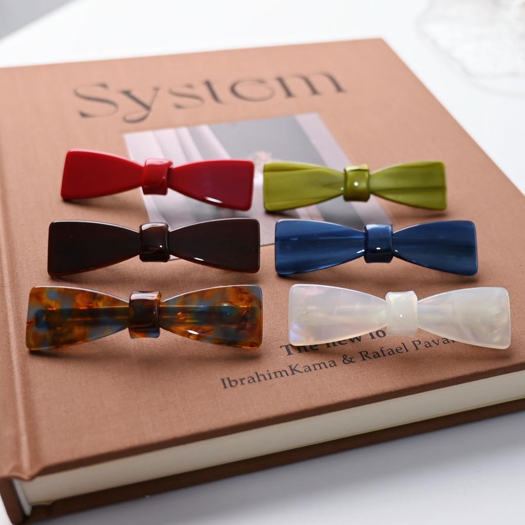 Красные бантики заколки для волос для девочек и женщин маленькие заколки милые французские заколки головные уборы