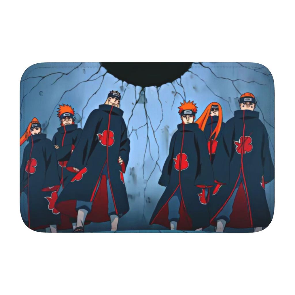 Custom Anime N-Narutoes Doormat Non-Slip Entrance Welcome Kitchen Bathroom Floor Door Mat Toilet Living Room Carpet Rug