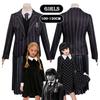 Wednesday Addams School Uniform Dress Polyester Cosplay Costume For Girls