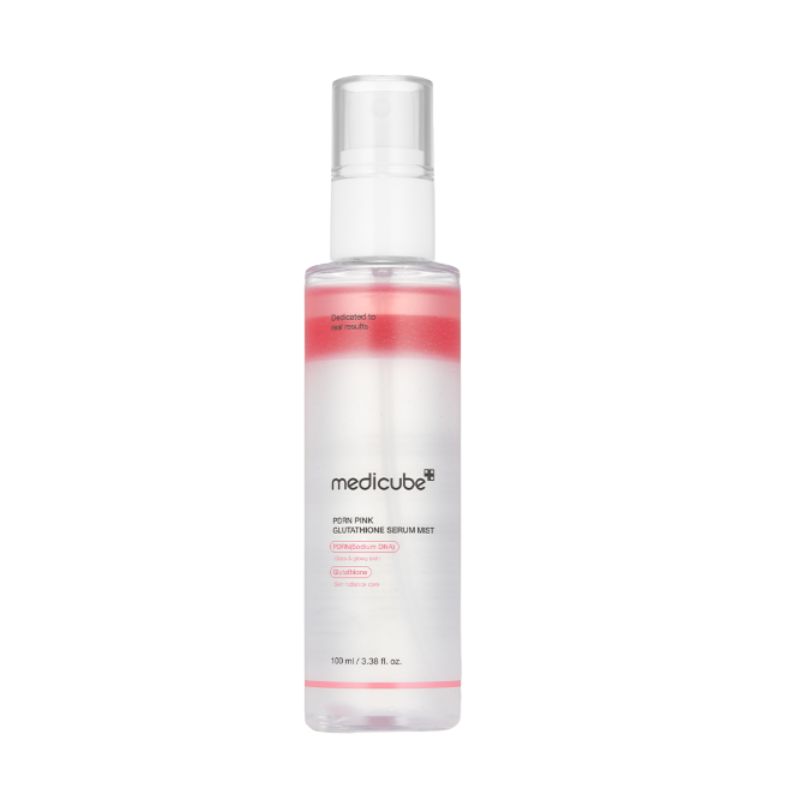 Medicube PDRN Pink Glutathione Ampoule Mist Brightening Hydrating Facial Mist 100ml