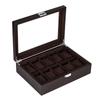 Baskiss Wooden Watch Case, Watch Storage Box, Luxury Watch Collection Case (10 Watches)