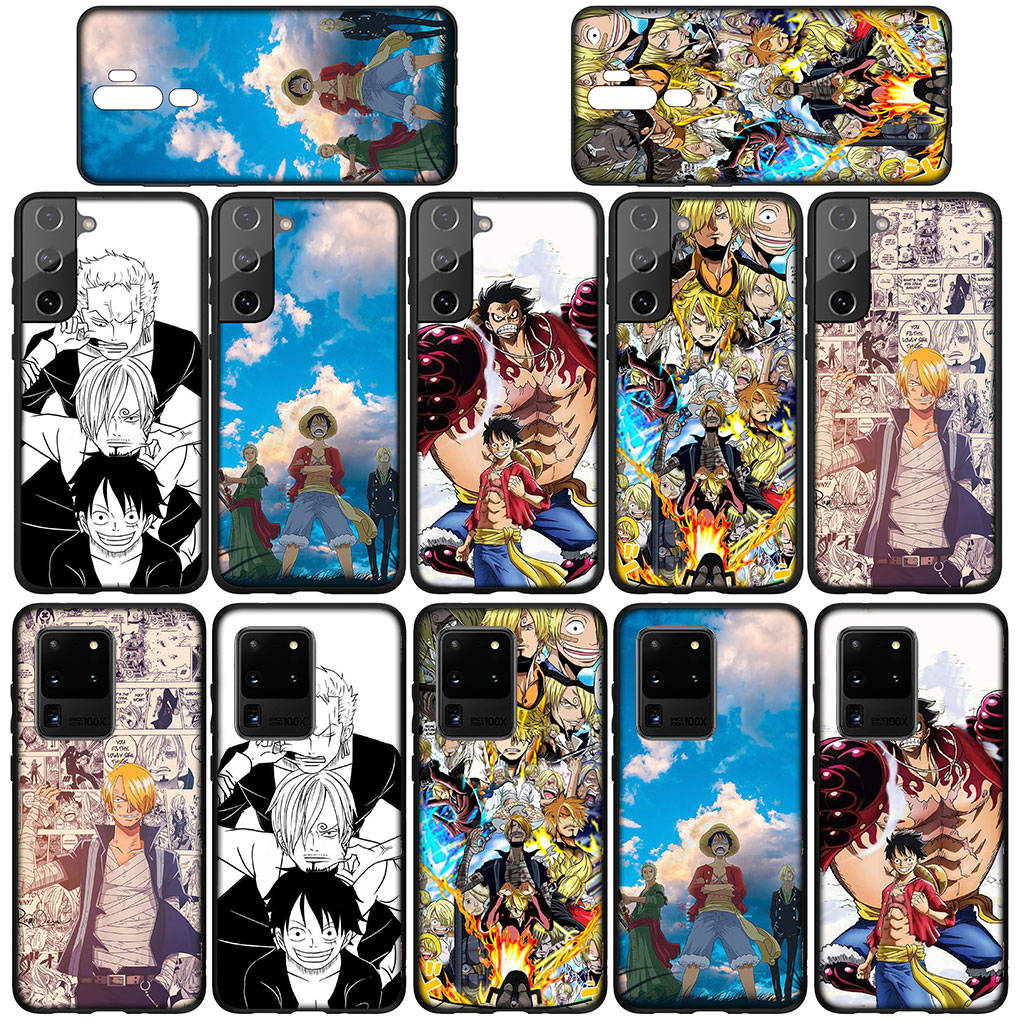 Чехол для телефона Samsung Galaxy S25 S24 S23 iPhone 16 15 Xiaomi Redmi Note 14 13 12 16E 8 9 X 11 Pro Max XR OPPO Moto Huawei Luffy One Piece Sanji Cover