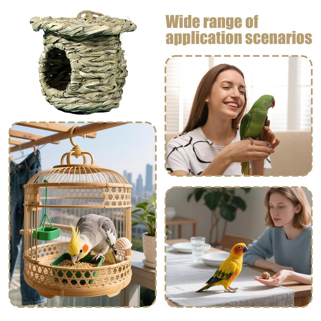 Hummingbird House Outdoor Garden Decoration Birdhouses Hut Bird Nesting House For Sparrow Parakeet Parrot Cockatiel Finch Canary