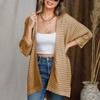 Women's Cardigan Knitted Jacket Spring Autumn New Thin Solid Color Five-minute Sleeve Outwear Sweater Large Size Tops