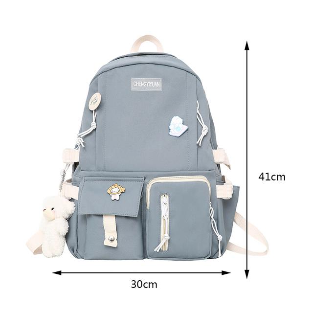 Women's Handbag and Backpack School Books Bags for Teenage Girls Large Capacity College Student Schoolbags Casual Nylon Female Rucksack