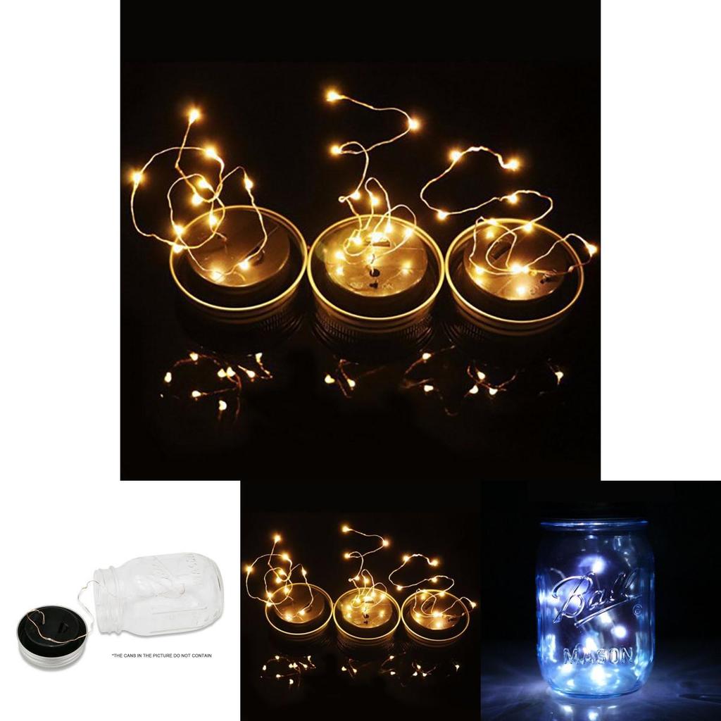 Enchanting 10led Outdoor And Indoor Solar Mason Jar Light Lids For Beautiful Weddings