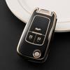 New TPU Flip Car Key Fob Case Cover for Chevrolet Cruze Impala Camaro Garna Equinox Volt Yakista AVEO Impala GMC Terrain Keychain