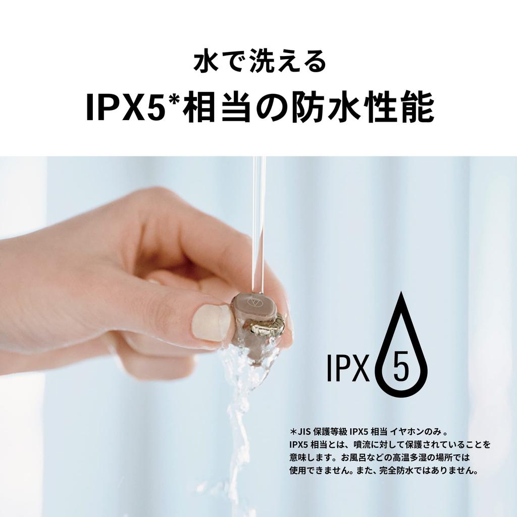 GR Wireless Earphones Bluetooth Compact Lightweight Up To 20 Hours of Playback Low Delay Outside Sound Intake Waterproof IPX5 Wireless Charging Green