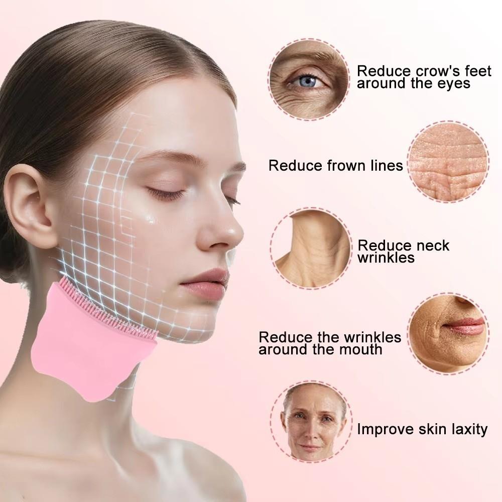 Lift Firm Contour Face Brush Soothe Massage Facial Anti-Puffiness Brush For Face Neck