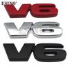 Автомобильный Стайлинг Логотип двигателя V6 3D Металлический сплав Клейкая Эмблема Задний Багажник Значок Наклейка На Крыло Наклейка Кузов Авто Аксессуар
