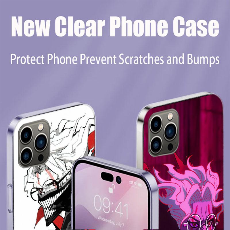 Чехол для телефона D-DandadanS Okarun для iPhone 17 Air 15 Pro 14 Plus 16 Pro Max 17E 16E 12 13 Mini 11 Чехол Милый Fundas