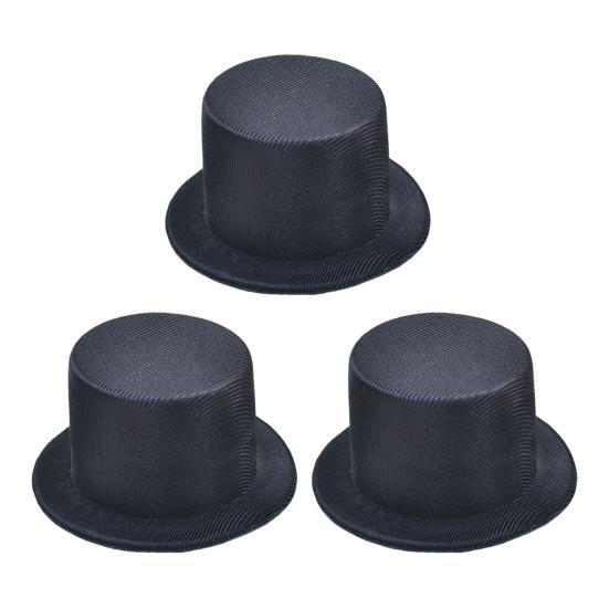 Мини Цилиндр 9см ЕВА Топперы для Кукол Рукоделия Черный/Белый Аксессуар для Костюма Питомца Рождественское Украшение