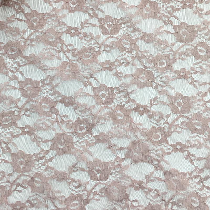 Hot-Selling Non-Elastic Polyester Hollow Flower Lace Mesh Fabric for Fashionable Wedding Dresses and Lingerie