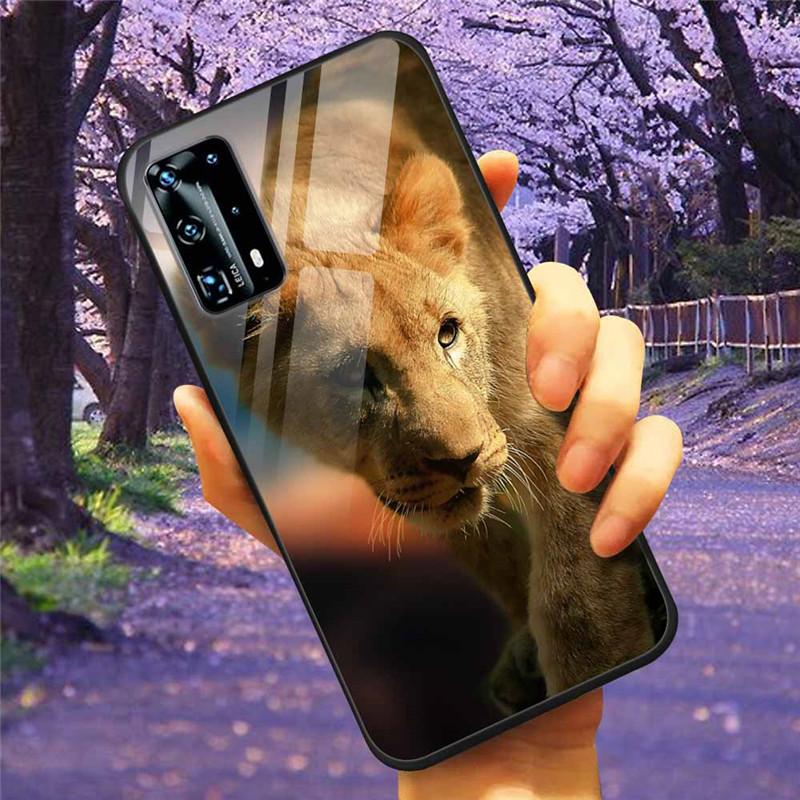 Для Huawei P40 Lite / P40Pro Чехол P 40 Закаленное Стекло Звездный Мрамор Жесткая Задняя Крышка для Huawei P40 Pro / P40Lite E Чехлы Coque