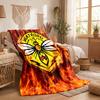 Watford Football Print Flannel Blanket Soft Warm Sofa Bed Throw Blanket For Home Office Bedroom