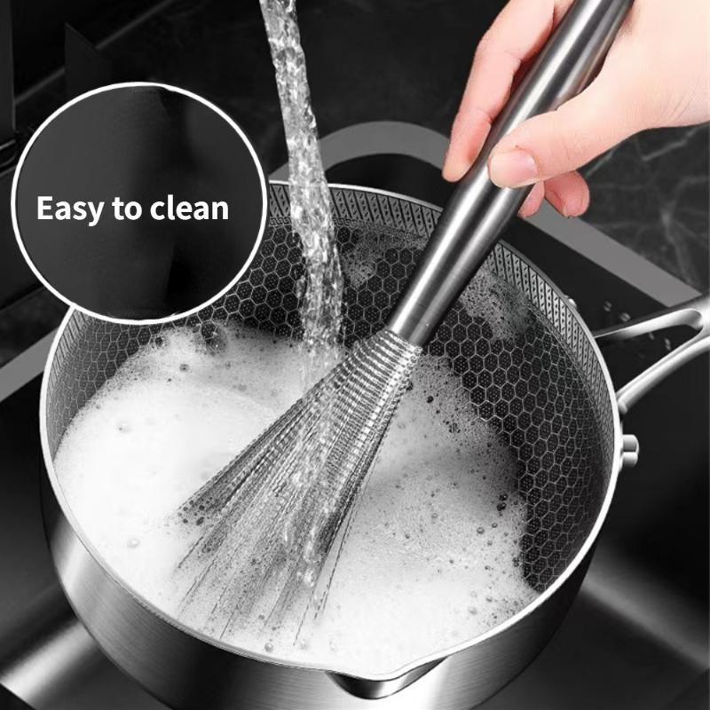 Kitchen Tools Stainless Steel Pot Brus Cleaning Brush Pot Utensil Scrubber Scouring Brush Dishwashing Descal Wire Brush