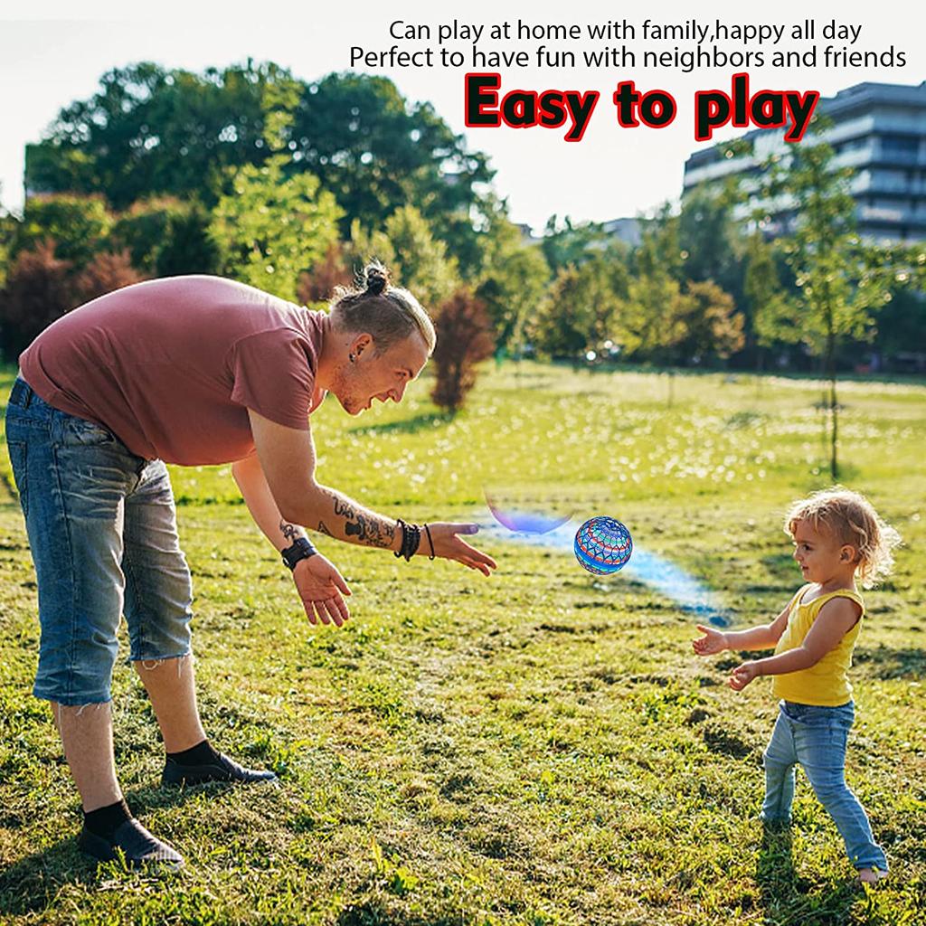 Fly Ball Hover Ball LED Light Rotating Fly Ball Toy Flying Drone Ball  Indoor And Outdoor Children's Gift
