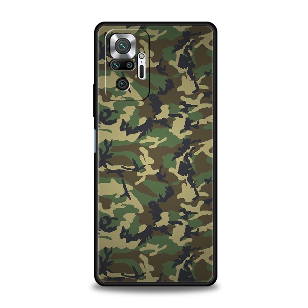 Мягкий чехол для телефона из ТПУ для Xiaomi Redmi Note 10 11 9 8 Pro 9S 7 8T 9T 9A 8A 9C K50 K40 игровой чехол камуфляжный черный камуфляж